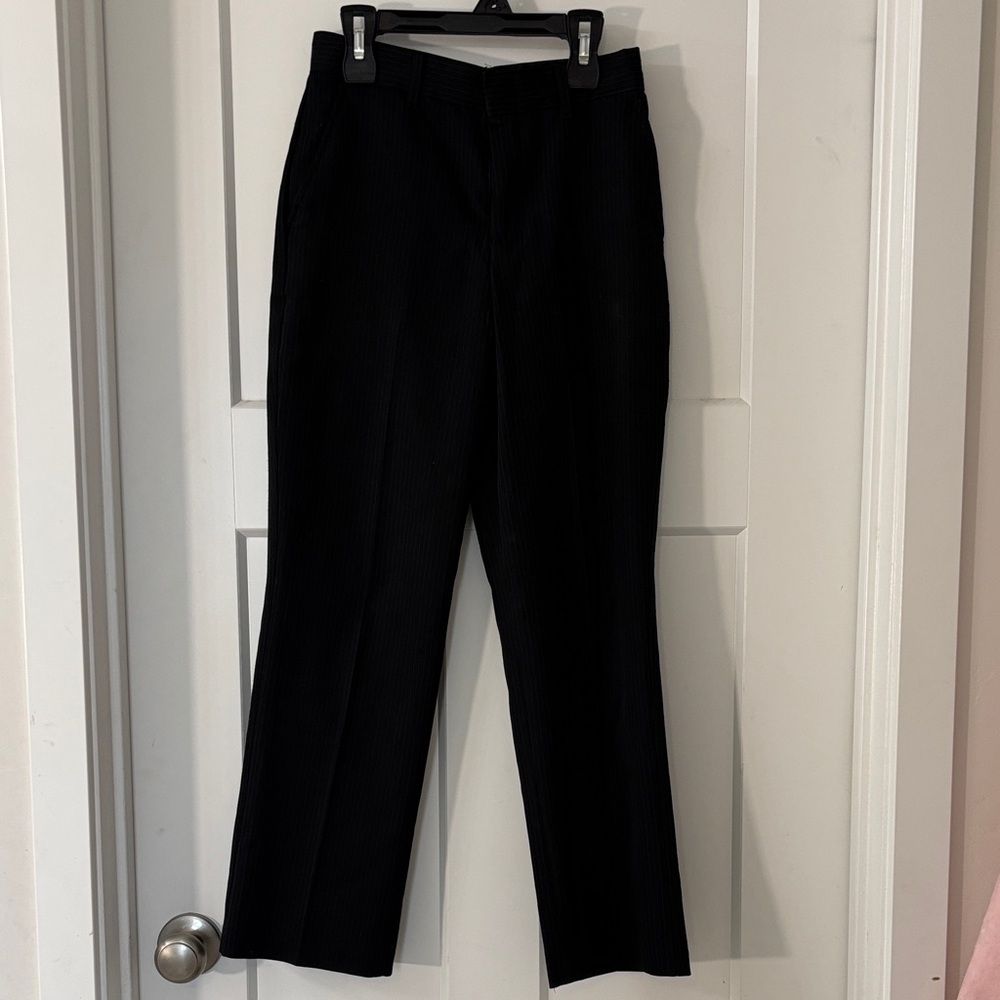 Dockers Boys Black Pinstripe Trouser Pants